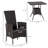 Rattan Furniture Set,3 Piece Patio Bistro Set