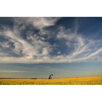 Pumpjack On The Plains by ImagineGolf - No Frame Art Prints on Canvas
