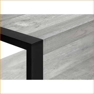 TV Furniture 60 Inch Industrial Media Console with Storage | Grey | Particle Board