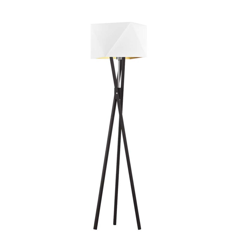 Ravi 150cm Tripod Floor Lamp, White, Black