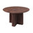47" Fluted Round Dining Table For 6 With Thickened Edge & Sturdy Pedestal Base-923668683-923715004