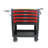 4 DRAWERS MULTIFUNCTIONAL TOOL CART WITH WHEELS AND WOODEN TOP