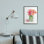 Bouquet d'aquarelles roses en pot en conserve