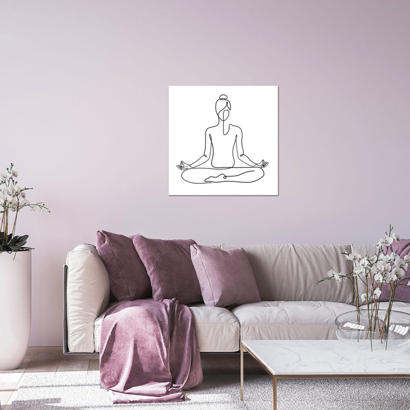 «Yoga Namaste Square» par Dane Khy - impression non encadrée, H 24 po x l 24 po x P 0,25 po