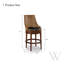 Woven Leather Swivel Upholstered Stool-48366614