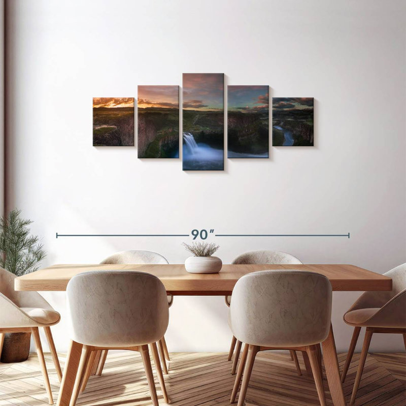 Palouse Waterfall, 30" H x 68" W