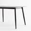 Grande table rectangulaire avec base en métal solide et moderne-855127049