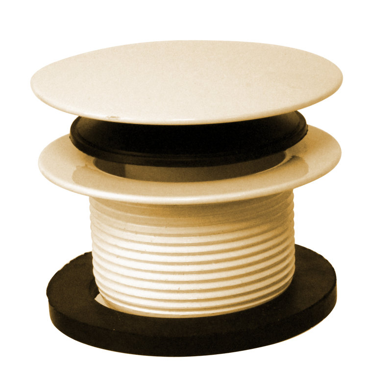 Garniture de drain de baignoire 1-1 / 2 po NPSM, Thermolaqué biscuit