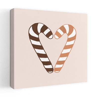 Sweet Sweet Cane Heart, reproduction d'art murale contemporaine abstraite