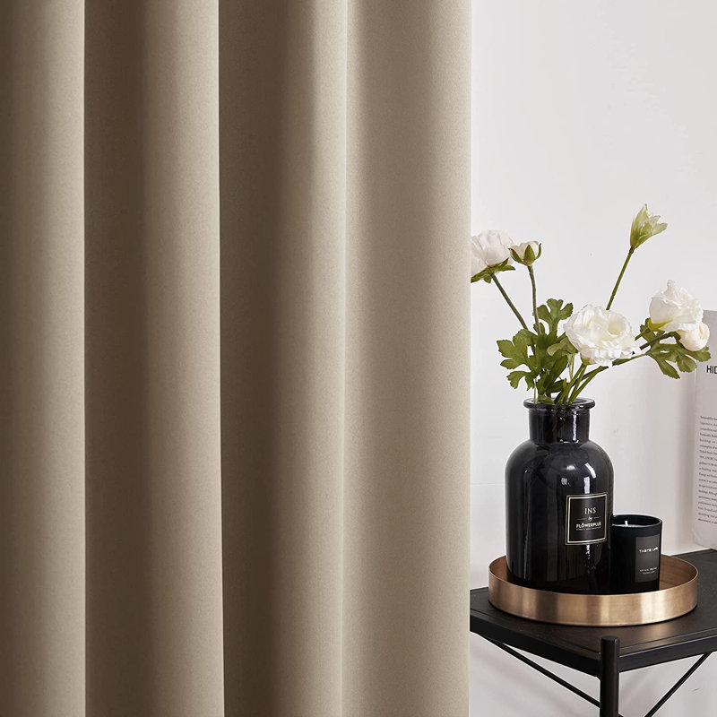Darlington Room Darkening Curtain Pair, 52" W x 108" L, Turquoise