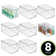 mDesign Plastic Storage Bin Box Container, Lid and Handles