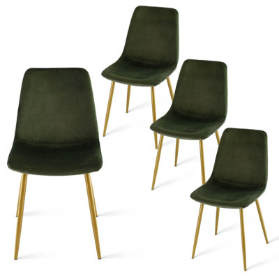 Chaise d'appoint en velours Heffron
