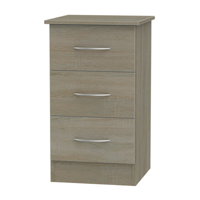 Crete 39.5cm W Manufactured Wood Bedside Table