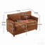 Causeuse moderne en tissu de chenille, canapé 2 places rembourré Modern-387233629