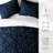 Pinch Pleat Textured Duvet Cover Set-463085932-463085931
