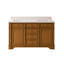 Comptoir de meuble-lavabo en noyer clair 60 po x P 21 po Joselle-132974939-132974946