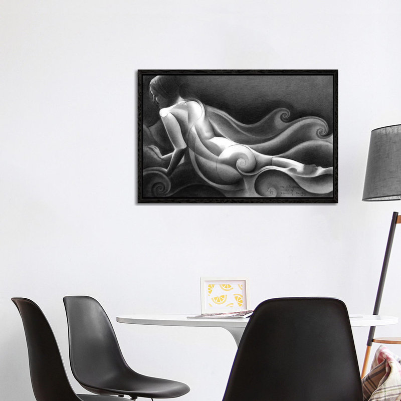 The Infinitave Waves Of Eternity by Corné Akkers - Floater Frame Gallery-Wrapped Canvas Giclée on Canvas, Black Floater Frame