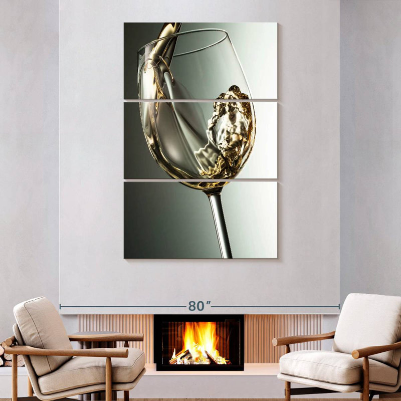 Yarlin Smooth White Wine, 74" H x 48" W