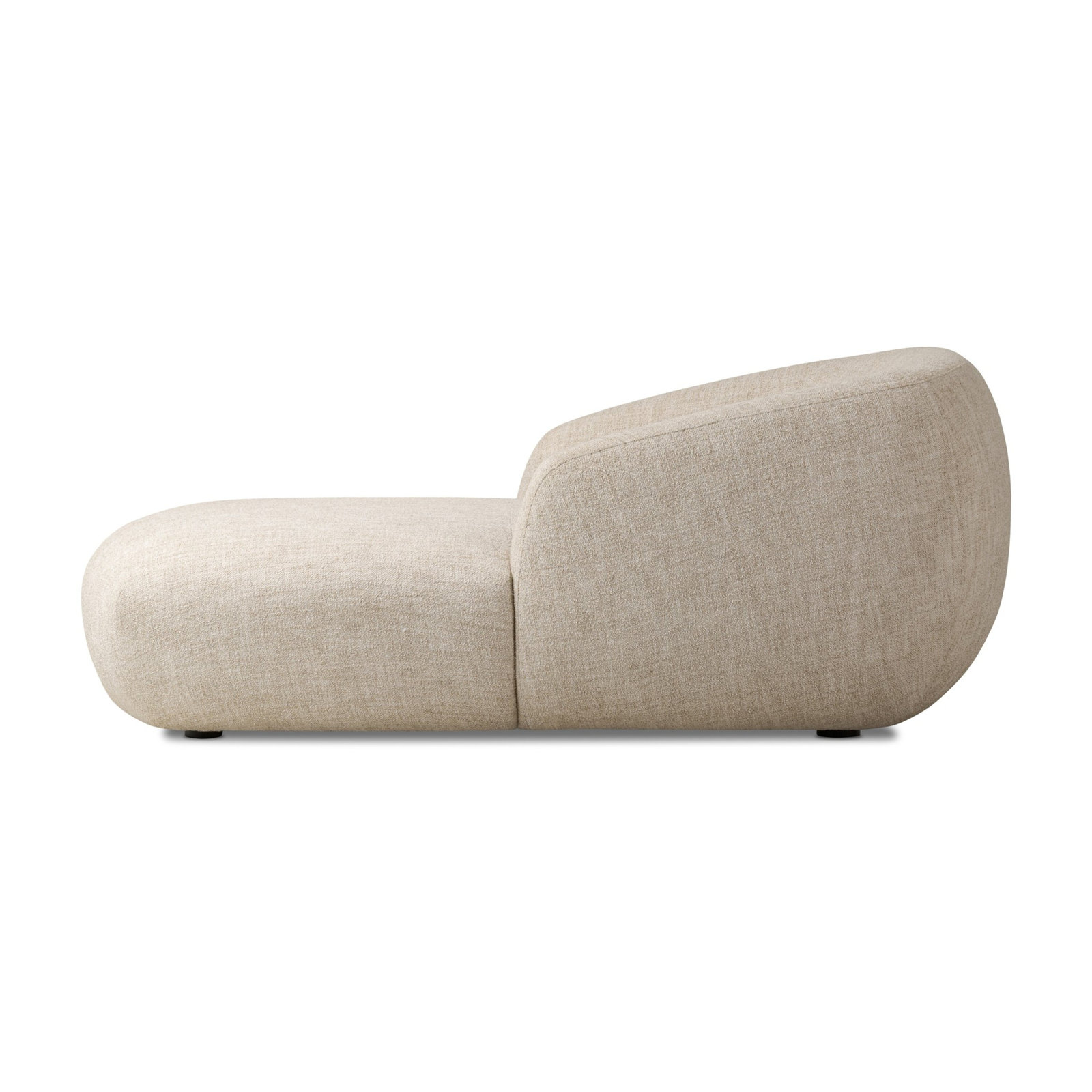 Upholstered Chaise Lounge, Yuma Cream 96% Polyester/4% Acrylic