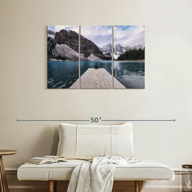 Alvord Quiet Time in Moraine Lake, H 24 po x l 38 po