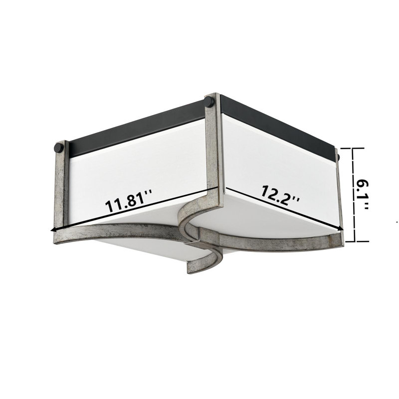 Miladeen Linen LED Flush Mount