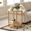 Table basse en rotin avec plateau en verre Bay Isle Home-1457620363-1458726307