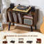 Record Player Stand With Vinyl Record Storage, Mid-Century Turntable Stand For Living Room Bedroom Office, Record Player Table