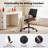 Modern Walnut Bentwood Armless Task Chair with Diamond Tufted Backrest-651689550