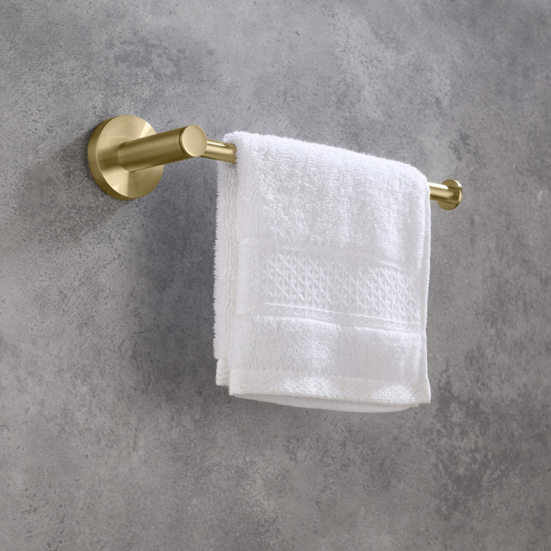 Circular 2 - Piece Bathroom Hardware Set, Brushed Gold