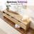 Dulane 70'' Modern TV Stand with Open Shelf&Large Storage Space for TVs up to 75'',Natural-977339586