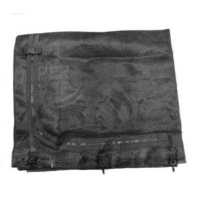 Plexalife Trampoline Replacement Net, Fits For ONLY Upper Bounce 10x17' Rectangle Frames, Using 10 Curved Poles for Top Ring Enclosure System - Installs Inside of Frame - NET ONLY