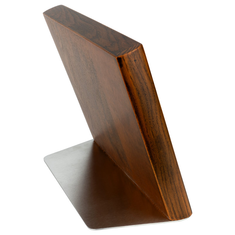Grunwerg Rockingham Forge Magnetic Knife Block, Brown