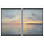 Ensemble 2 pièces d'art mural Sunrise Over Water-112375016-112375017