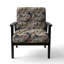 Chaise d'appoint florale Cobalt-6885485