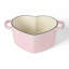 Four en fonte émaillée 2 QT Martha Stewart Heart - rose-102059055-102059056