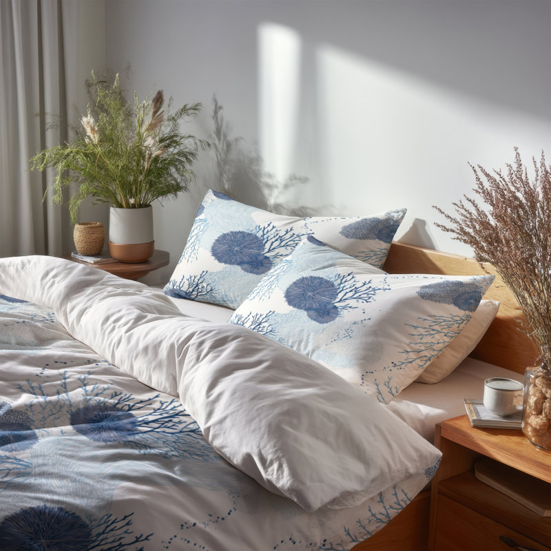 Ensemble de housse de couette et coussin décoratif Coastal, Housse de couette grand et 2 taies décoratives