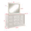 Commode de rangement à 6 tiroirs 1Pc