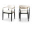 Eligah Vegan Leather Upholstered Dining Arm Chair-217157762-217157785