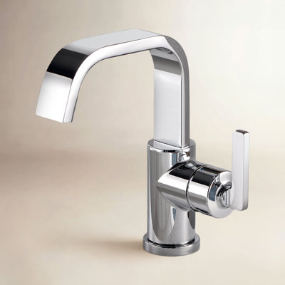 Single-Hole Bathroom Faucet with Drain