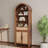 Aterlia 78.7" Arched Storage Bookcase-101404701-143417834