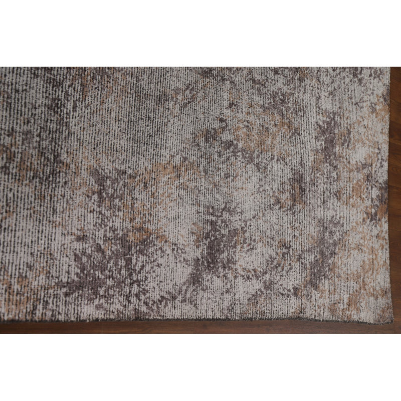 Tapis abstrait moderne all-over 8 x 11