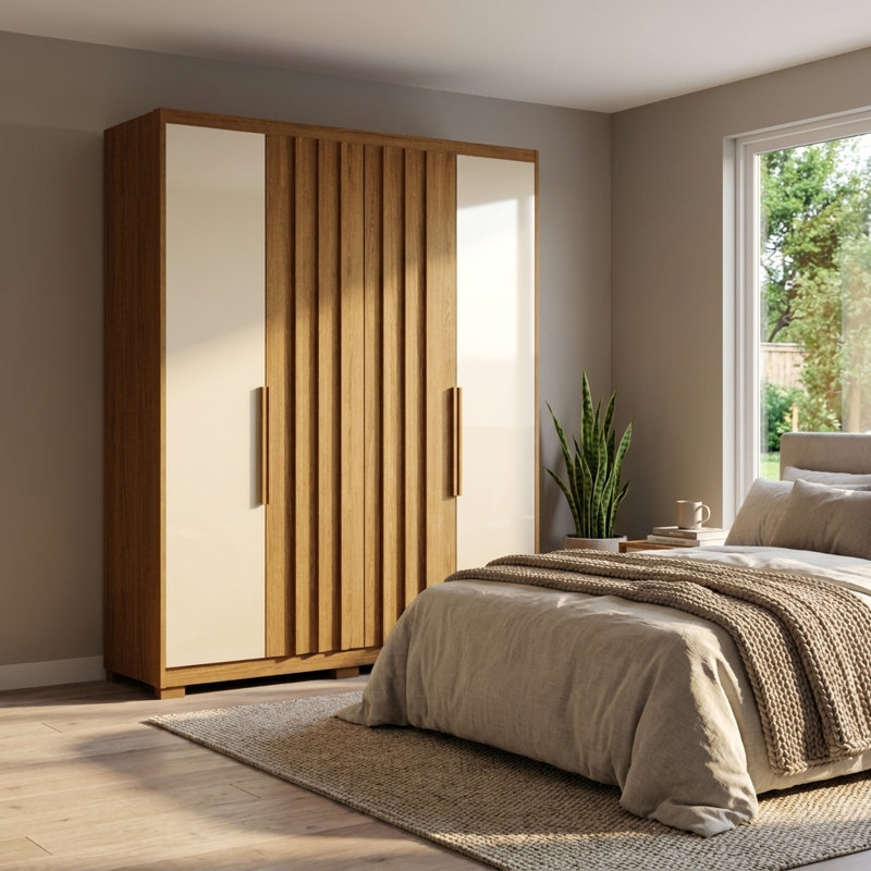 Armoire californienne 69,3 po avec tablettes réglables et tringle