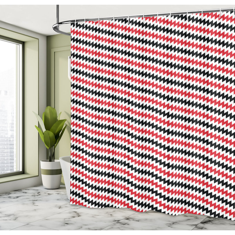 Shower Curtain with Hooks Included, 75"H x 69"W