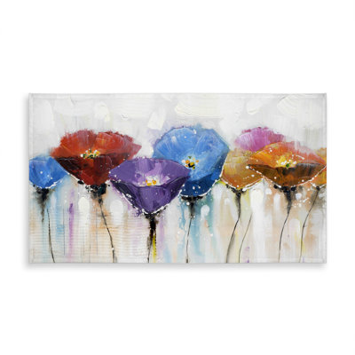 Colorful Flowers Tablecloth - Indoor/Outdoor Floral Decor