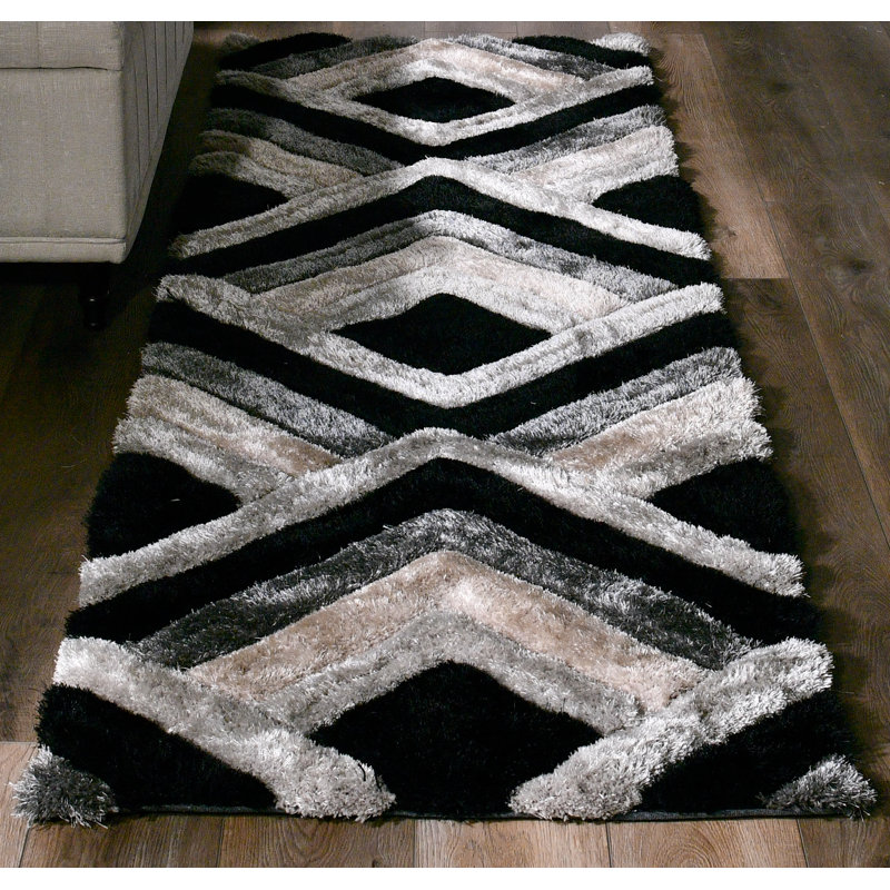 Eulamae Abstract Indoor Rug, Runner 2'4" x 8'