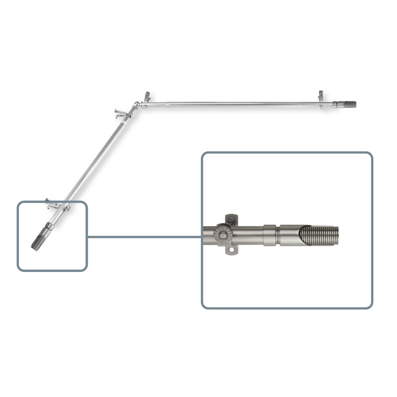 Tringle à rideaux simple 0,75 po Fratessa, 28 po à 48 po, Nickel satiné