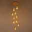 Lustre étagé à 10 lumières à intensité variable