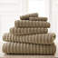Modern Threads Spa Collection 6-Piece Ultra Soft Quick-Dry 550GSM 100% Combed Cotton Wavy Towel Set-27043337