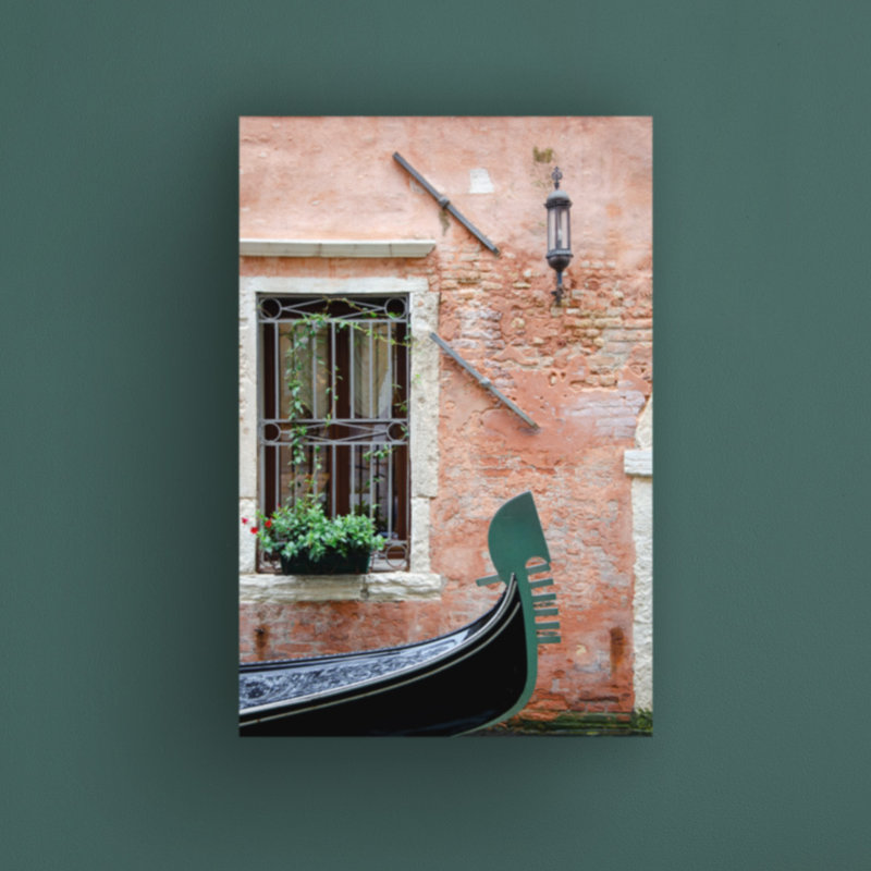 Laura Denardo, «Passing Gondola», art sur toile, H 47 po x l 30 po x P 2 po
