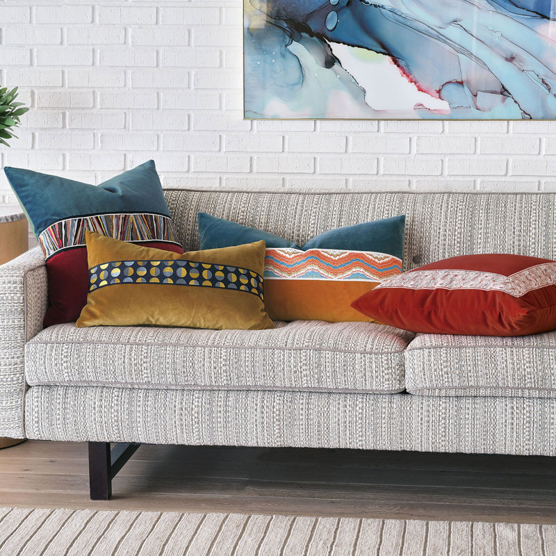 Uma Pillow Cover & Insert, Rectangle 15"H x 26"W